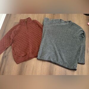 COZY BUNDLE! Eddie Bauer Men's Size Large Pullover Sweatshirts